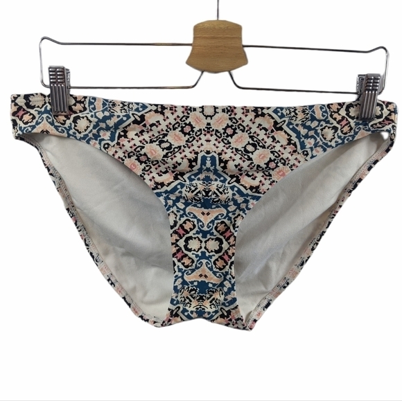 Xhilaration Baroque Pattern Swim Bikini Bottoms Sz L - Picture 1 of 6